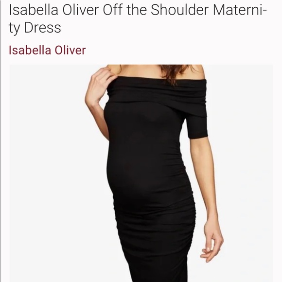 Isabella Oliver off shoulder maternity dress - worn once - Picture 1 of 7